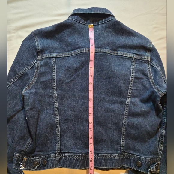 ​Gap 1969 Premium Denim Trucker Jacket - Dark Wash - XL - Picture 7 of 8